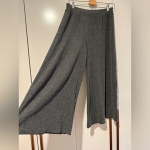 TOPSHOP Ribbed Wide-Leg Pants